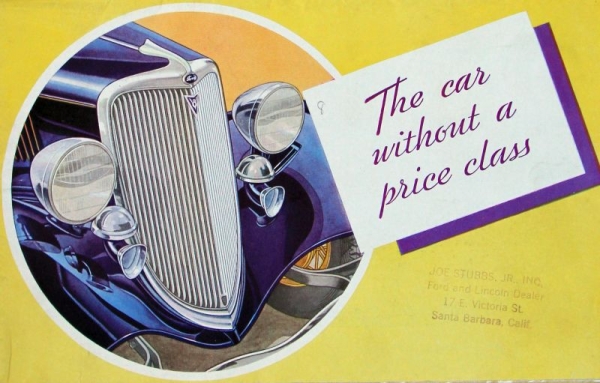 Ford V8 Modelprogram 1934 Carbrochure (3293)
